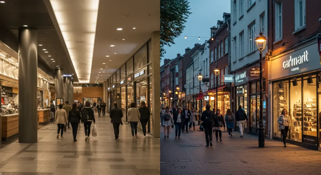 3 tipos de ponto comercial: shopping vs rua – qual o melhor para sua franquia?