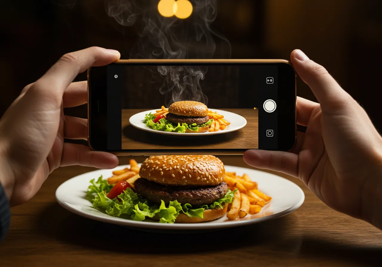 Post de um prato delicioso como exemplo de marketing digital para franquia de alimentação